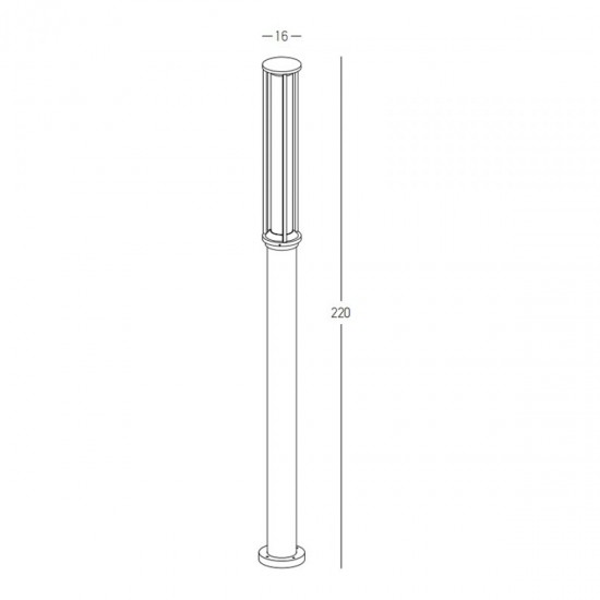 Stalp  E348 Zambelis LED, Grafit, Grecia