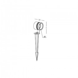 Spike Exterior  E349 Zambelis LED, Grafit, Grecia