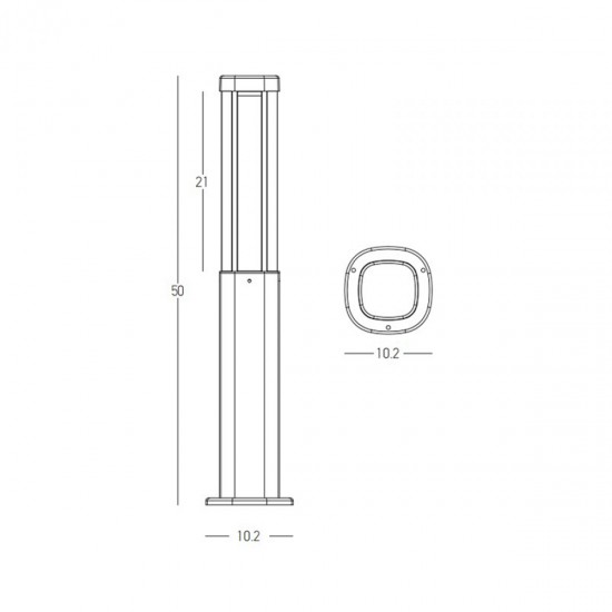 Stalp  E355 Zambelis LED, Grafit, Grecia