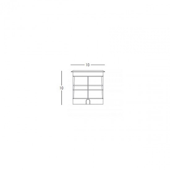 spot exterior incastrat  E359 Zambelis GU10, Grafit, Grecia