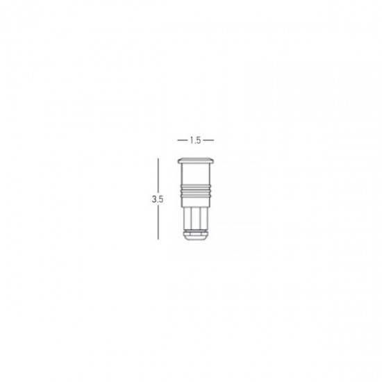 spot exterior incastrat  E364 Zambelis LED, Argintiu, Grecia