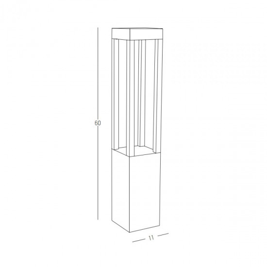 Stalp  E367 Zambelis LED, Grafit, Grecia