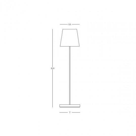 Lampa Portabila Exterior  E369 Zambelis LED, Negru, Grecia