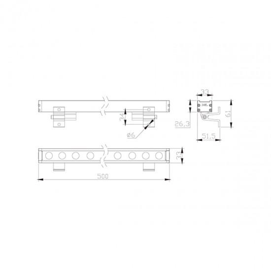Proiector Exterior  E375 Zambelis LED, Cenusiu, Grecia