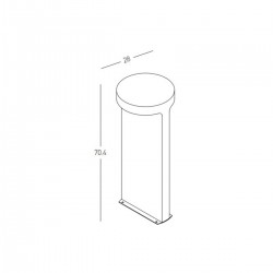 Stalp  E384 Zambelis LED, Grafit, Grecia