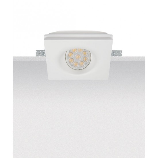 Downlight Incastrat S030 Zambelis, Modern, GU10, Gips, Grecia