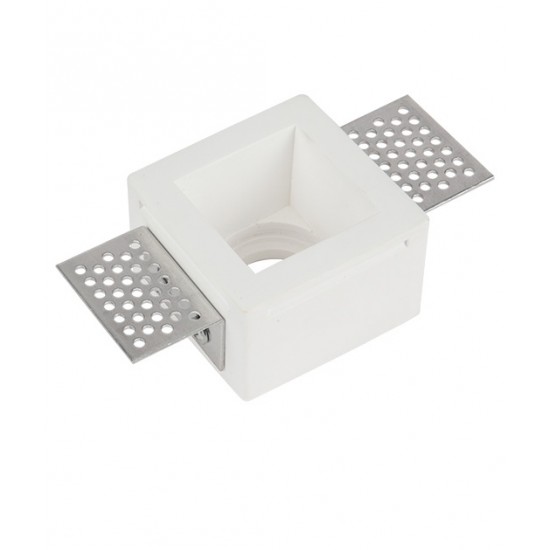 Downlight incastrat S047 Zambelis, Modern, GU10, Gips, Grecia