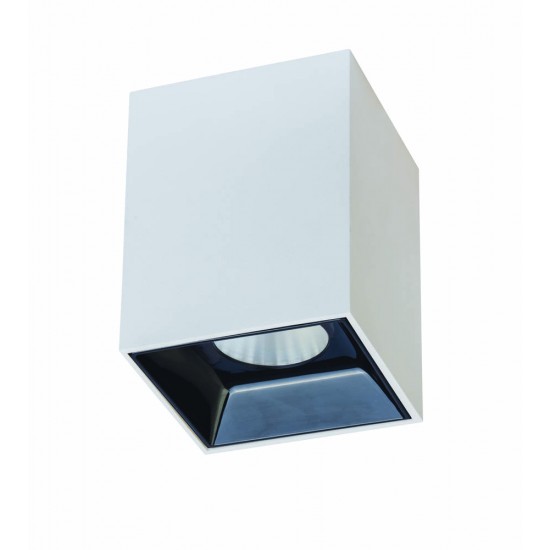 Downlight Aplicat Patrat S068 Zambelis Aluminiu, Alb, LED, Grecia