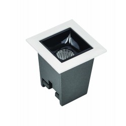 Downlight Incastrat Patrat S084 Zambelis Aluminiu, Negru, LED, Grecia