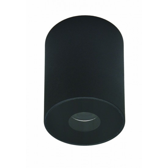 Downlight Aplicat Circular S112 Zambelis Aluminiu, Negru, LED, Grecia