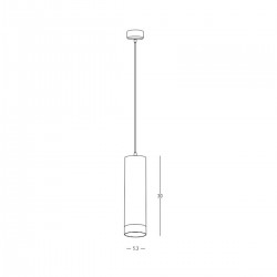 Pendul  S156 Zambelis GU10, Alb, Grecia