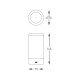 Veioza Exterior ESTERNO 1001 Zumaline LED, Gri, Polonia