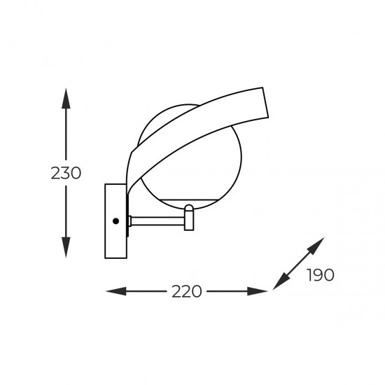 Aplica NELA 1140 Zumaline E14, Negru, Polonia
