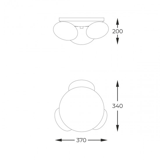 Lustra Plafon OMI 1190 Zumaline G9, Negru, Polonia