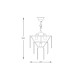 Candelabru AMEDEO 17106/3+1-CHR Zumaline E14, Crom, Polonia