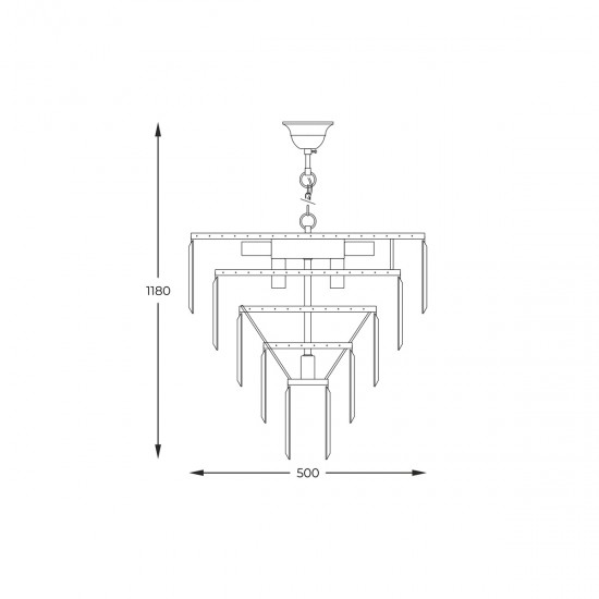 Candelabru AMEDEO 17106/6+3+1-GD+CL Zumaline E14, Auriu, Polonia