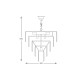 Candelabru AMEDEO 17106/6+3+1-GD+CL Zumaline E14, Auriu, Polonia