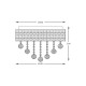 Candelabru CAPRI 19027-M Zumaline G9, Crom, Polonia