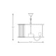 Candelabru PARIS 1906/6 Zumaline E14, Auriu, Polonia