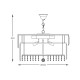 Candelabru CAMILLE 19101/16 Zumaline E14, Auriu, Polonia