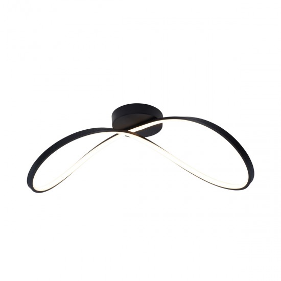 Lustra Plafon ERDA 19600C-BK Zumaline LED, Negru, Polonia