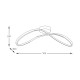 Lustra Plafon ERDA 19600C-BK Zumaline LED, Negru, Polonia