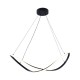 Suspensie ERDA 19600P-BK Zumaline LED, Negru, Polonia