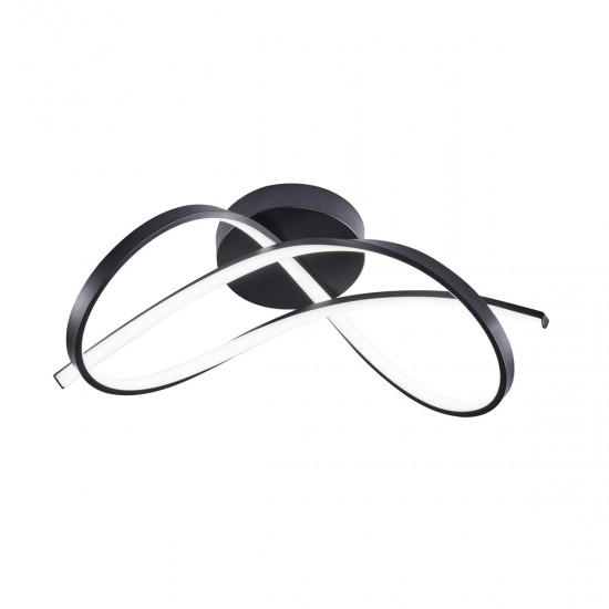 Lustra Plafon PAUL 19602C-BK Zumaline LED, Negru, Polonia