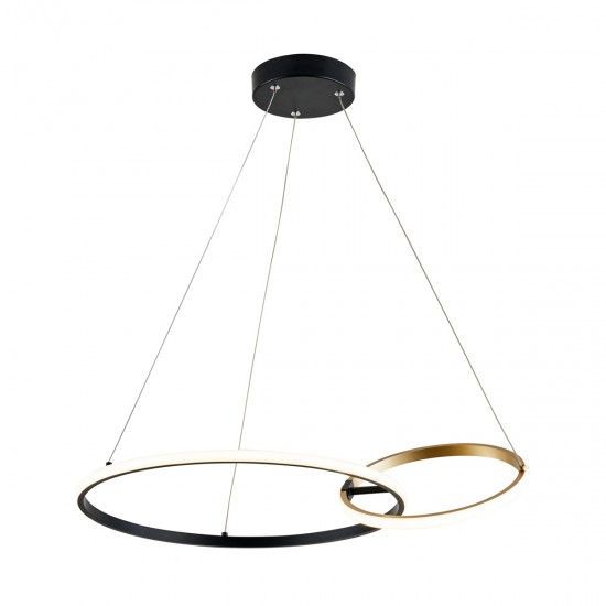 Suspensie RANDO 20002P-GD Zumaline LED, Auriu, Polonia