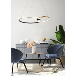 Suspensie RANDO 20002P-GD Zumaline LED, Auriu, Polonia