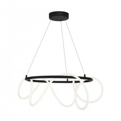 Suspensie BALBO 20006PL-BK Zumaline LED, Negru, Polonia