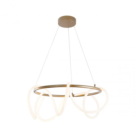 Suspensie BALBO 20006PL-GD Zumaline LED, Auriu, Polonia