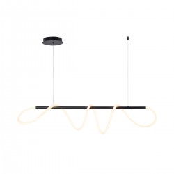 Suspensie BALBO 20006PM-BK Zumaline LED, Negru, Polonia