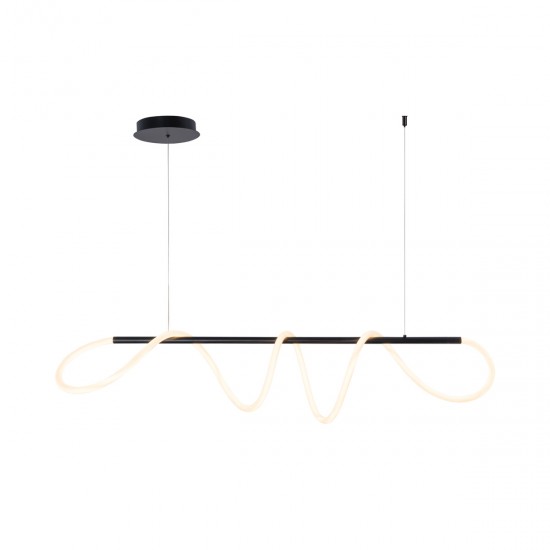 Suspensie BALBO 20006PM-BK Zumaline LED, Negru, Polonia