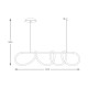 Suspensie BALBO 20006PM-BK Zumaline LED, Negru, Polonia