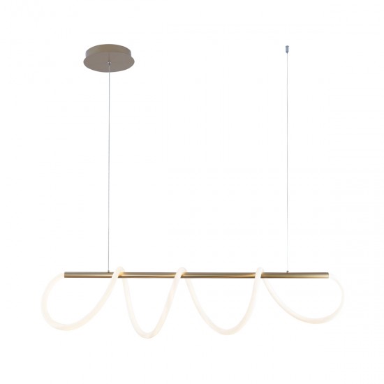 Suspensie BALBO 20006PM-GD Zumaline LED, Auriu, Polonia
