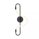 Aplica BALBO 20006WB-BK Zumaline LED, Negru, Polonia