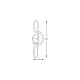 Aplica BALBO 20006WB-BK Zumaline LED, Negru, Polonia
