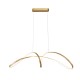 Suspensie FERMI 20026P-GD Zumaline LED, Auriu, Polonia