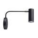 Aplica Dormitor TUBO WL 20034-BK-N Zumaline GU10, Negru, Polonia