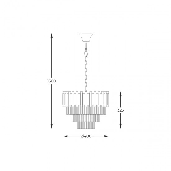 Candelabru PRIMA 20149PM Zumaline E14, Auriu, Polonia