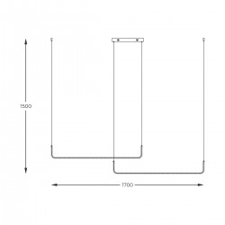 Suspensie RIKE 2023199-BK Zumaline LED, Negru, Polonia
