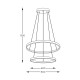 Suspensie BRENO 2023200-BK Zumaline LED, Negru, Polonia