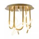 Lustra Plafon BALBO 2023573-GD Zumaline LED, Auriu, Polonia
