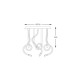 Lustra Plafon BALBO 2023573-GD Zumaline LED, Auriu, Polonia