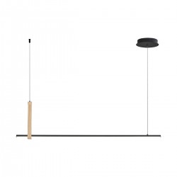 Suspensie CLAUD 22806M-WOOD Zumaline LED, Negru, Polonia