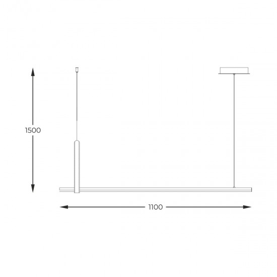 Suspensie CLAUD 22806M-WOOD Zumaline LED, Negru, Polonia