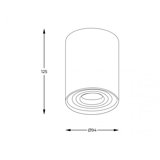 Downlight Aplicat RONDOO SL1 45519-N Zumaline GU10, Alb, Polonia