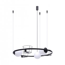 Suspensie PLANT 5005 Zumaline E27, Negru, Polonia