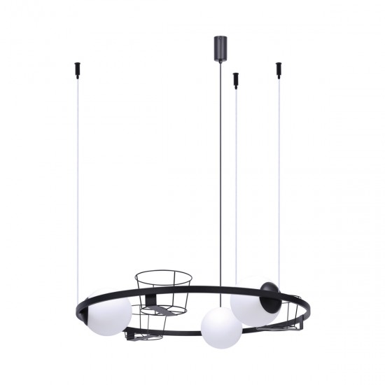Suspensie PLANT 5005 Zumaline E27, Negru, Polonia